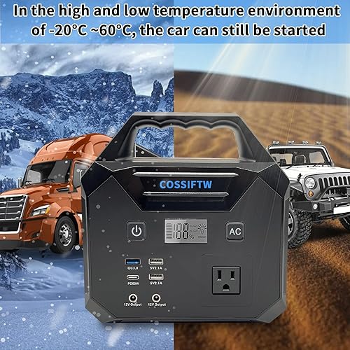 Miniatura 6 de 10000A Heavy Duty Jump Starter AC 200W Generador 130Wh Jump Booster PD 60W Carga rápida bidireccional para todos los motores de gasolina de 12 V y