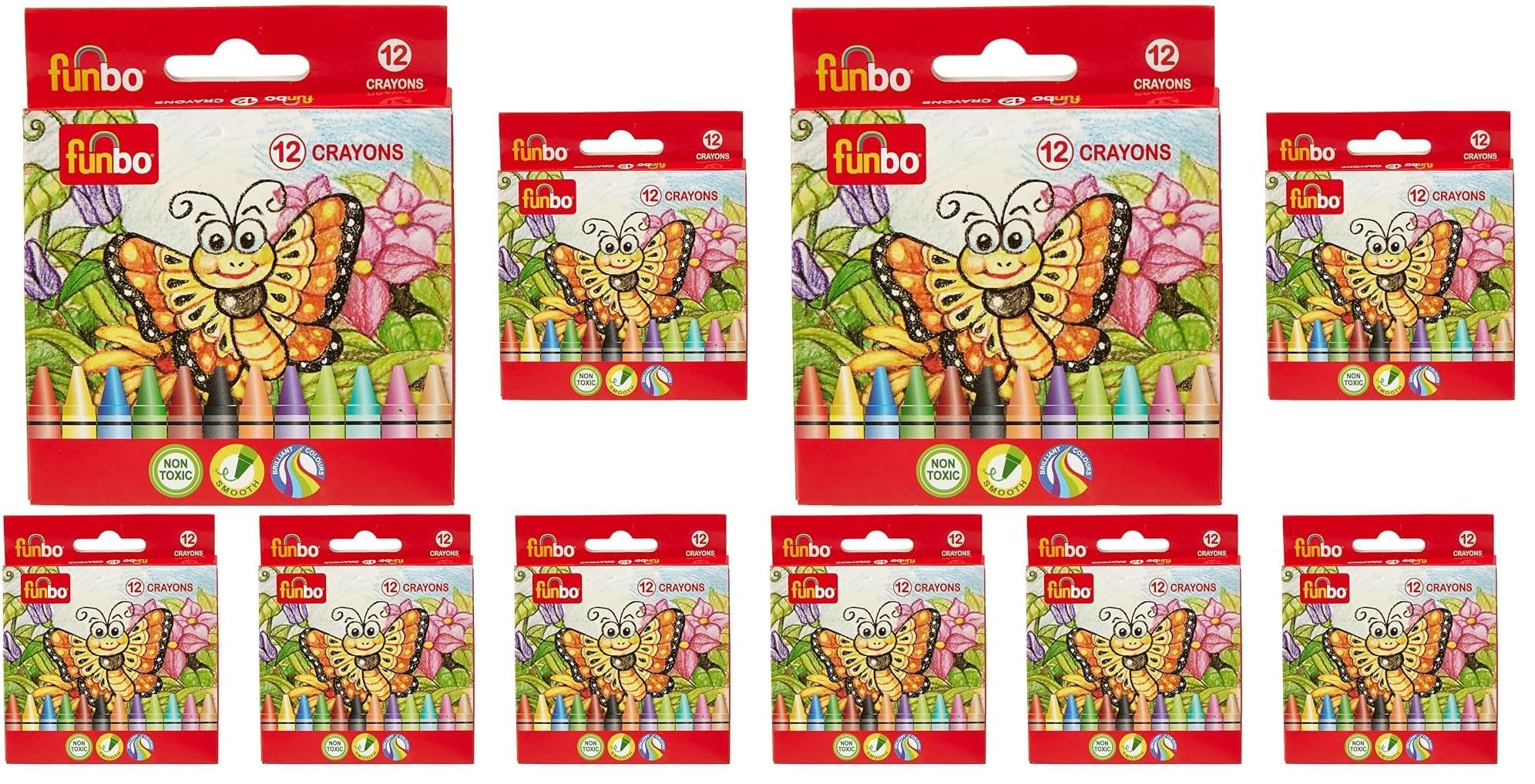 Funbo Crayon Set 12-Pieces