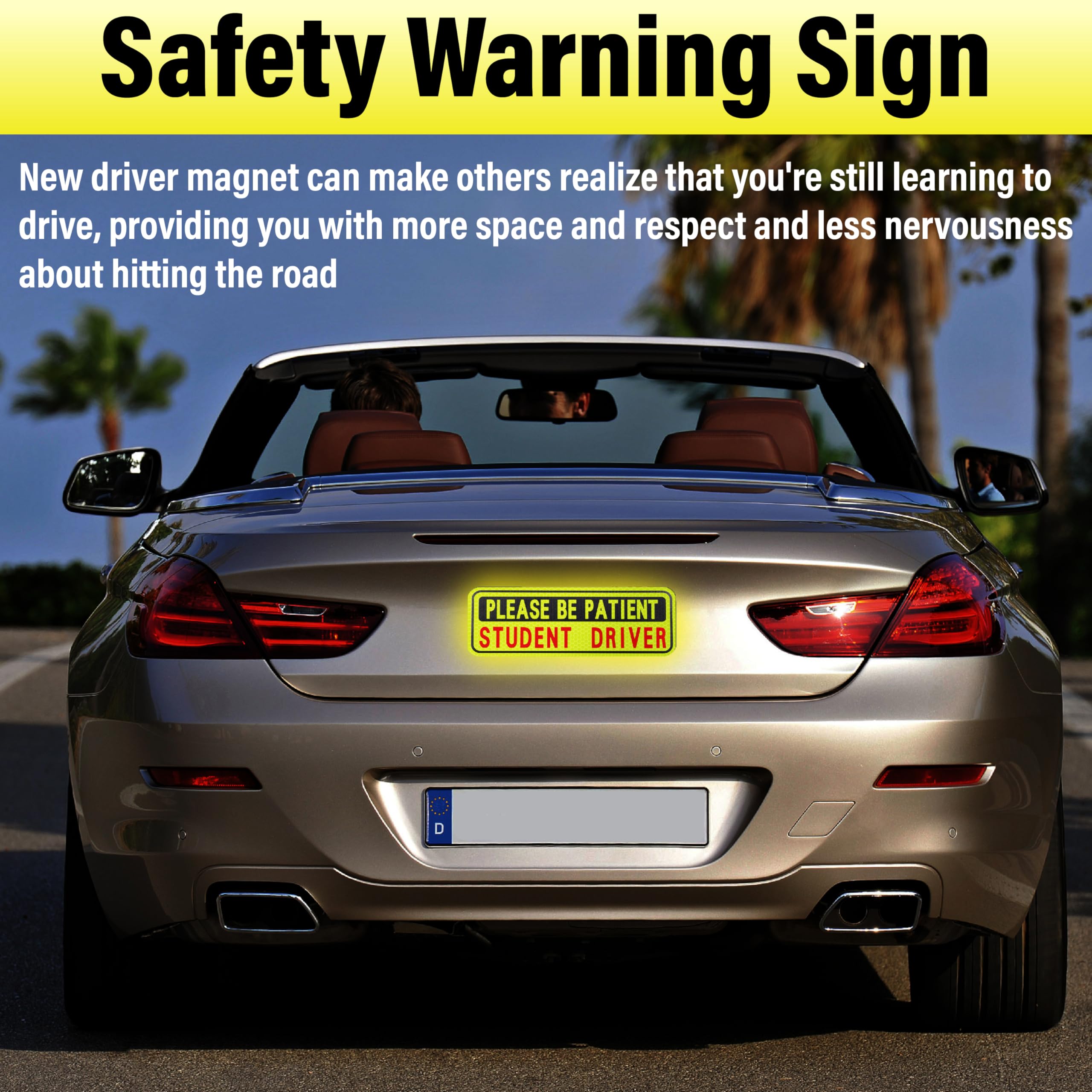 4 PCS Student Driver Magnet for Car New Driver Magnet for Car Please Be Patient Funny Magnetic Student — view 7