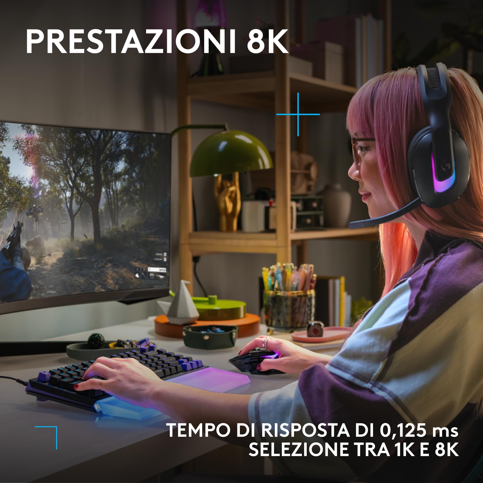 Logitech G G512 X 98 DUAL SWAP - Tastiera gaming meccanica/analogica TMR | hot-swappable, aggiornamento 8K, azionamento personalizzato, TRIGGER, LIGHTSYNC RGB, cavo, PC, Mac, ITA QWERTY - Nero
