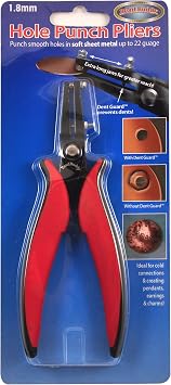 Bead Buddy Hole Punch Pliers with Dent Guard Gauge Guard - Creates professional holes - 1.8mm
