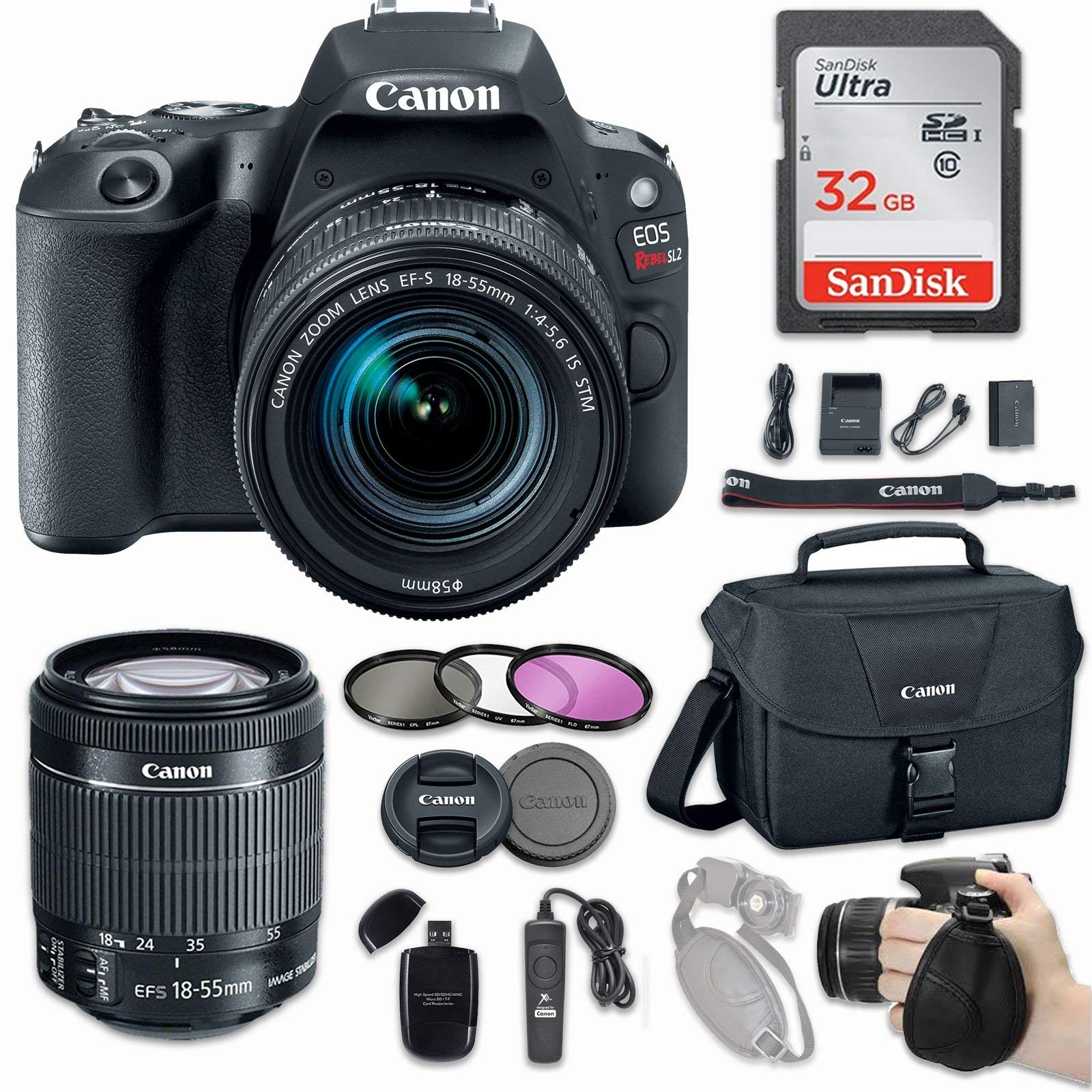 Amazon.com : Canon EOS Rebel SL2 DSLR Camera with EF-S 18-55mm f/4
