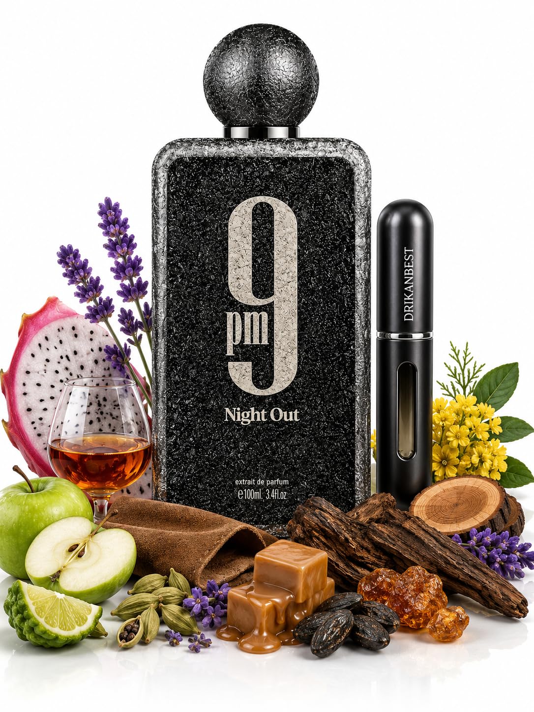 9PM Night Out Eau de Parfum Unisex 100 ml | Aroma Dulce e Intenso + Atomizador