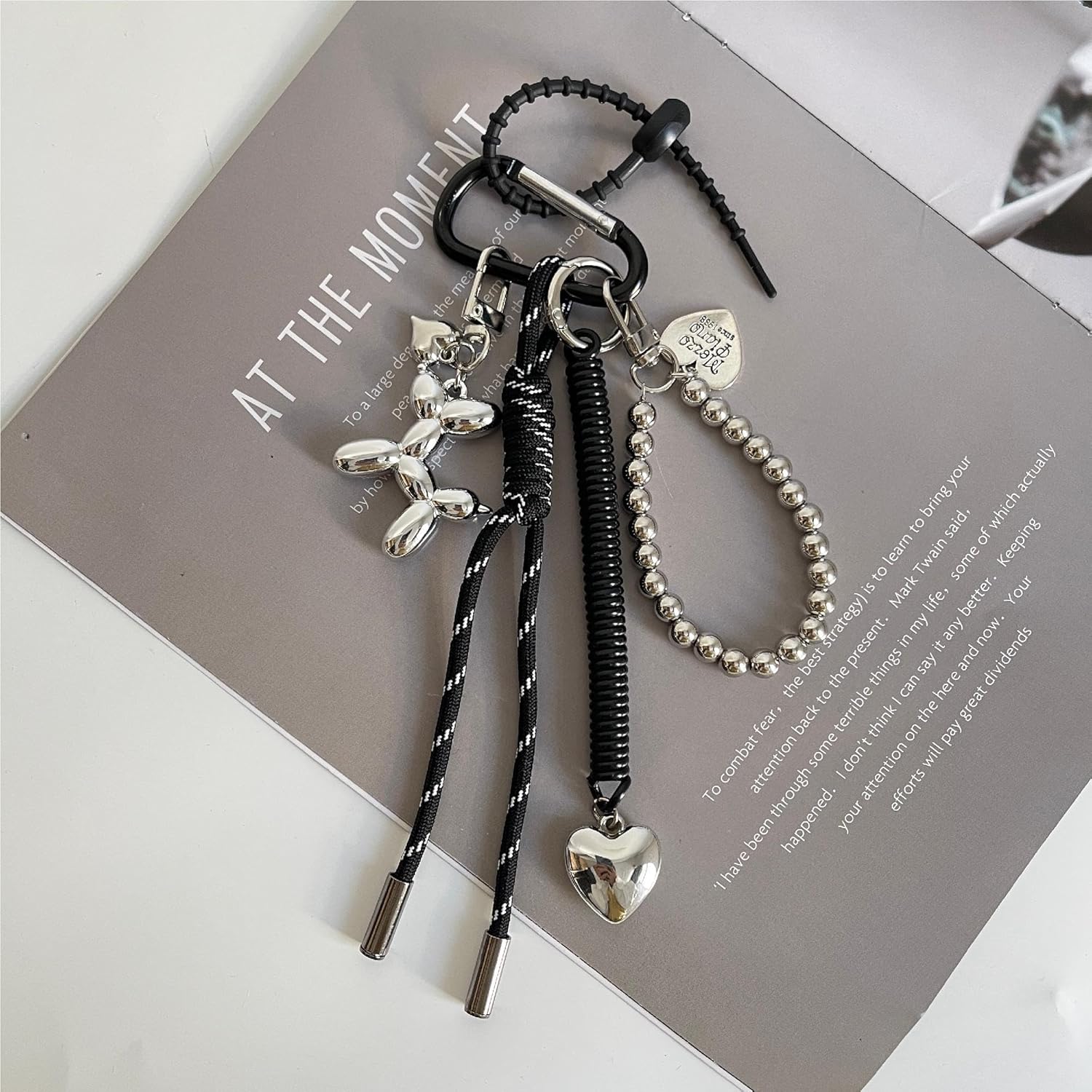 QTMY Cute Puppy Rope Braided Keychain Bag Charms for Handbag Purse Backpack Accessories for Bogg Bag,929 - Image 2