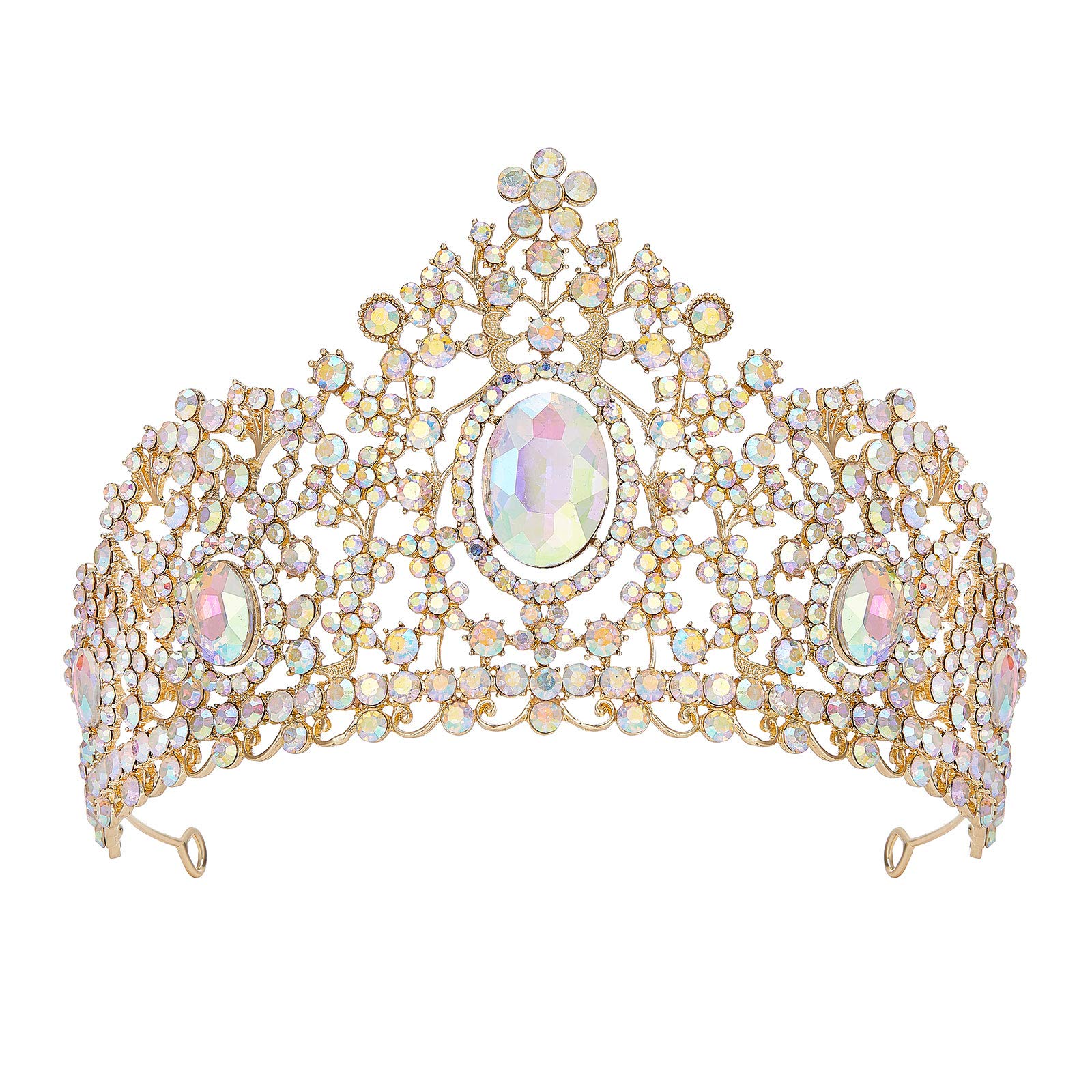 Amazon.com: SWEETV Tiaras and Crowns for Women, Iridescent Crystal