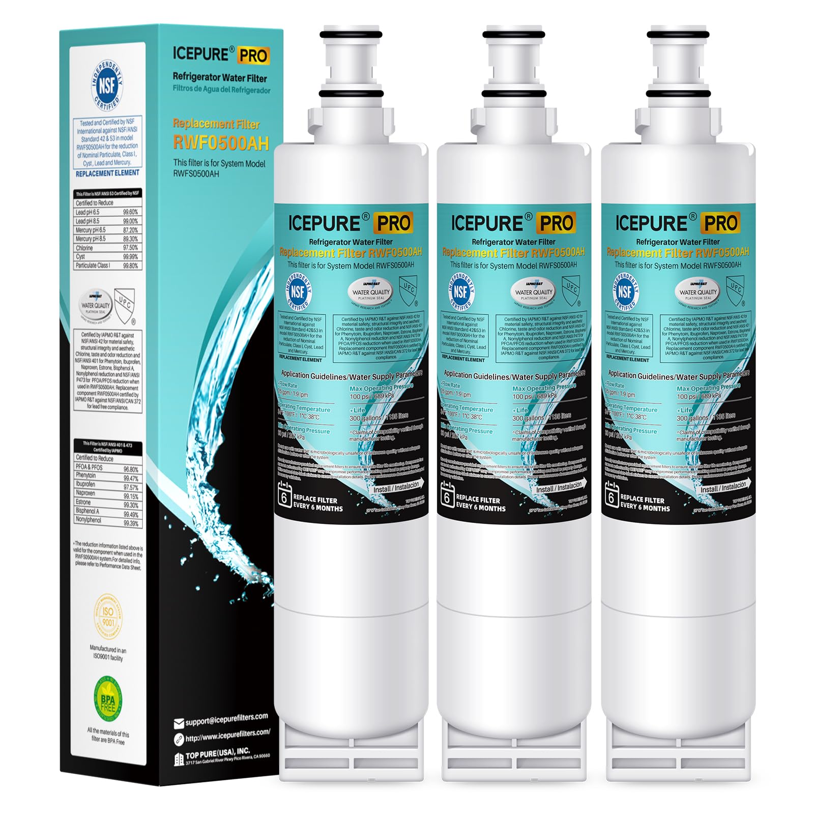 Amazon.com: ICEPURE PRO 4396508 NSF401&473&53 Replacement for