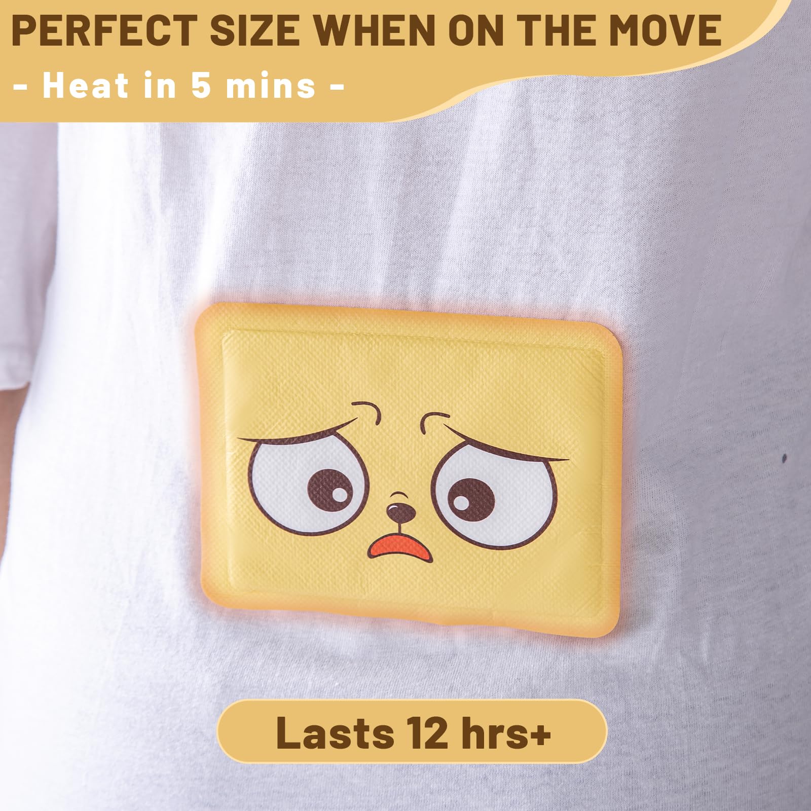 Body Warmers with Adhesive-10 Random expressions-10 Individual Warmers