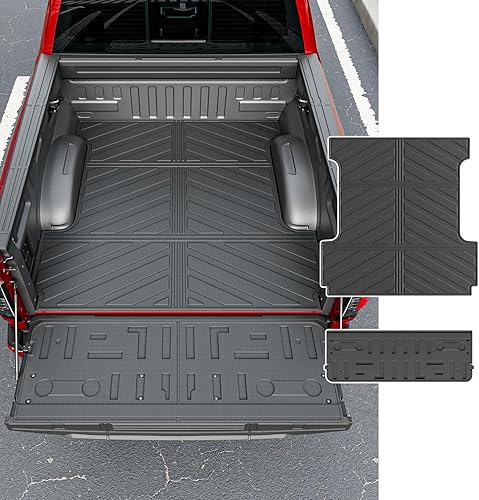 Miniatura 9 de powoq Tapete de caja de camioneta de 5.5 pies compatible con Ford F150 2015-2026, forro de caja de camión, protección para todas las estaciones