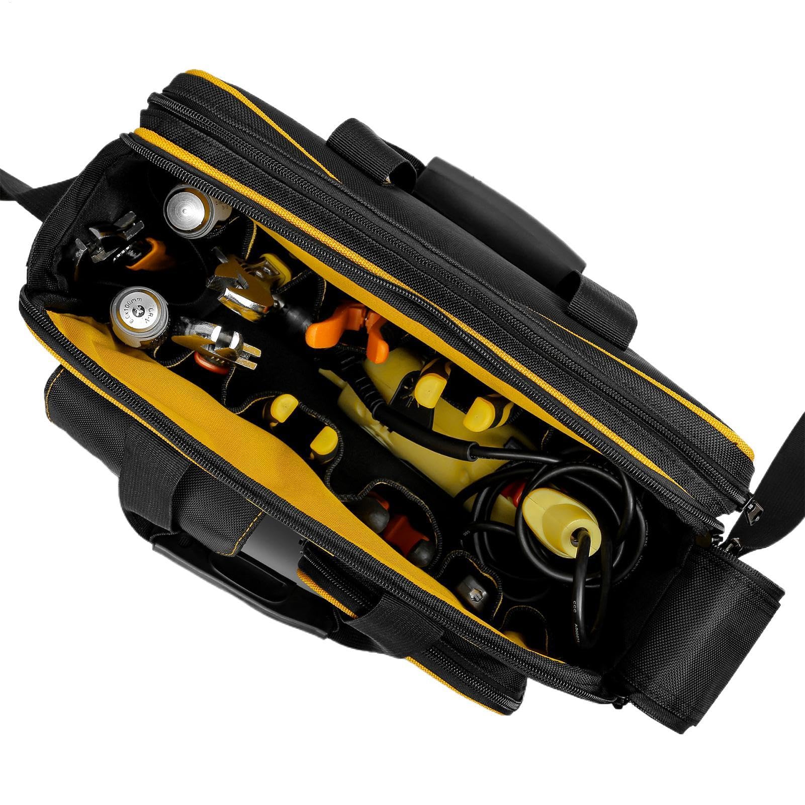 Torba na narzędzia elektryczne, Heavy-Duty Canvas Tool Tool, duża pojemność