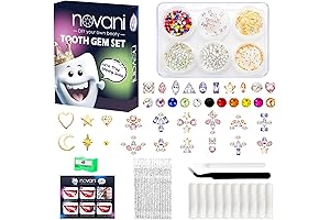 Novani 480 Piece Teeth Rhinestones Jewelry Kit