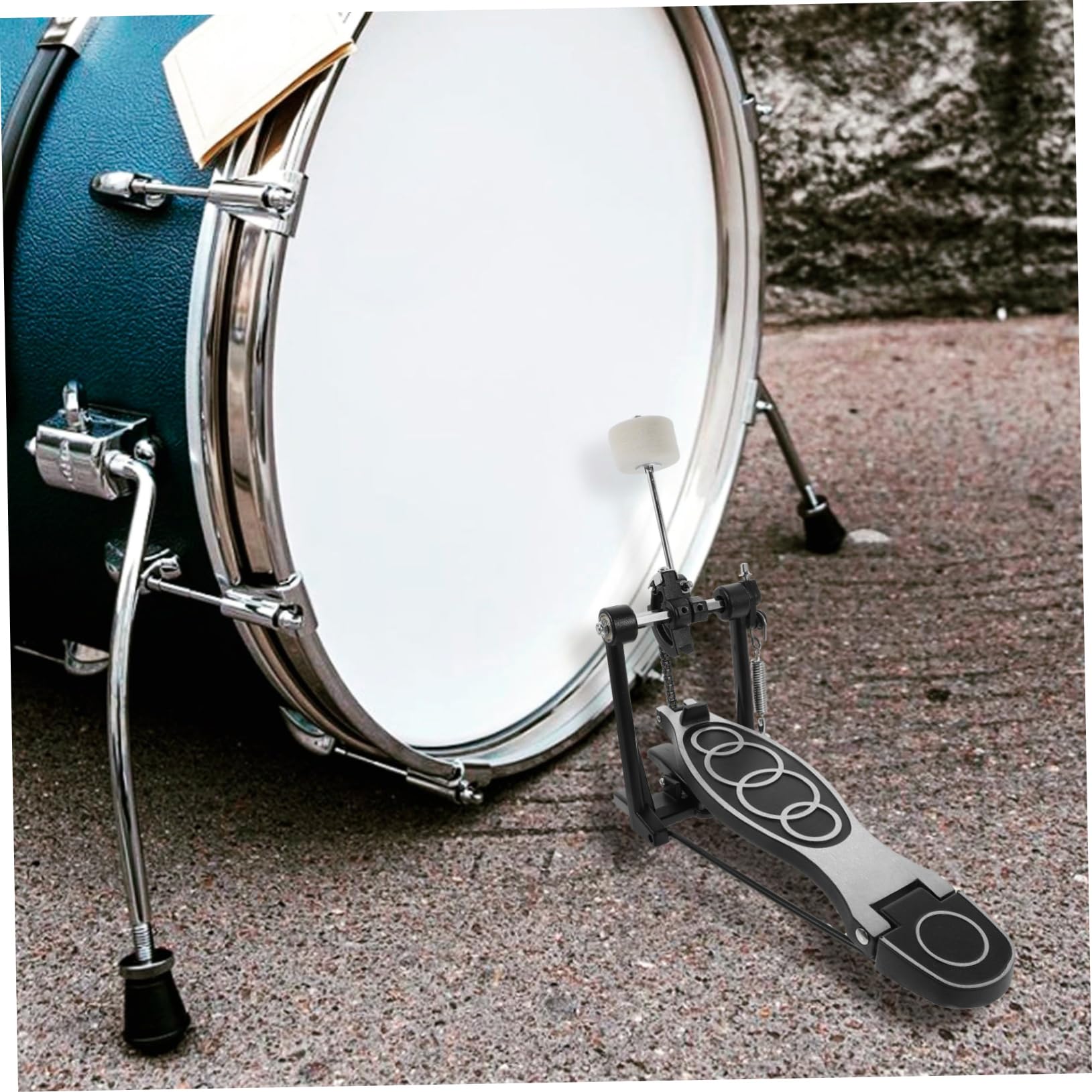 Toyvian Pédale De Grosse Caisse Simple Accessoire Pour Batterie Pédale Ajustable Pour Pratique Performances Live