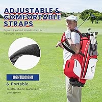 Vista 6 de Lightweight Golf Stand Bag with 4-Way Full Length Dividers, Durable Waterproof Golf Bag for Men & Women with Multiple Pockets