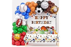 Winrayk 131Pcs Sports Birthday Party Decorations