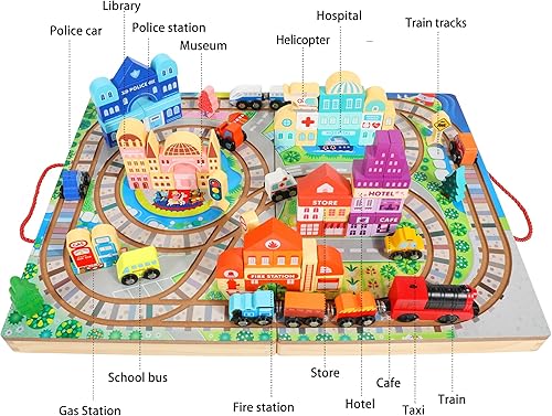 B0C7Z9MSXK_image_1 Juego de bloques de construcción de madera, tren eléctrico de construcción de ciudad, bloques apilables, juguetes educativos de aprendizaje