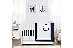 Sweet Jojo Designs Nautical Anchor Crib Bedding Set