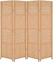 4 Biombo Com Rodinha Painel Repartido Divisoria de Ambiente Decoração Rodizio (Horizontal Vertical)