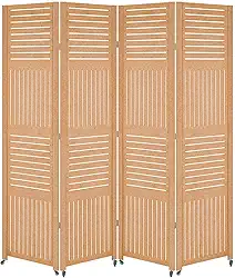 4 Biombo Com Rodinha Painel Repartido Divisoria de Ambiente Decoração Rodizio (Horizontal Vertical)