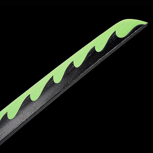 Vista 8 de ziqing Espada samurái de anime hecha a mano, espada Agatsuma Zenitsu, espada Kamado Tanjirou, espada Rengoku Kyoujurou de 41 pulgadas, varios