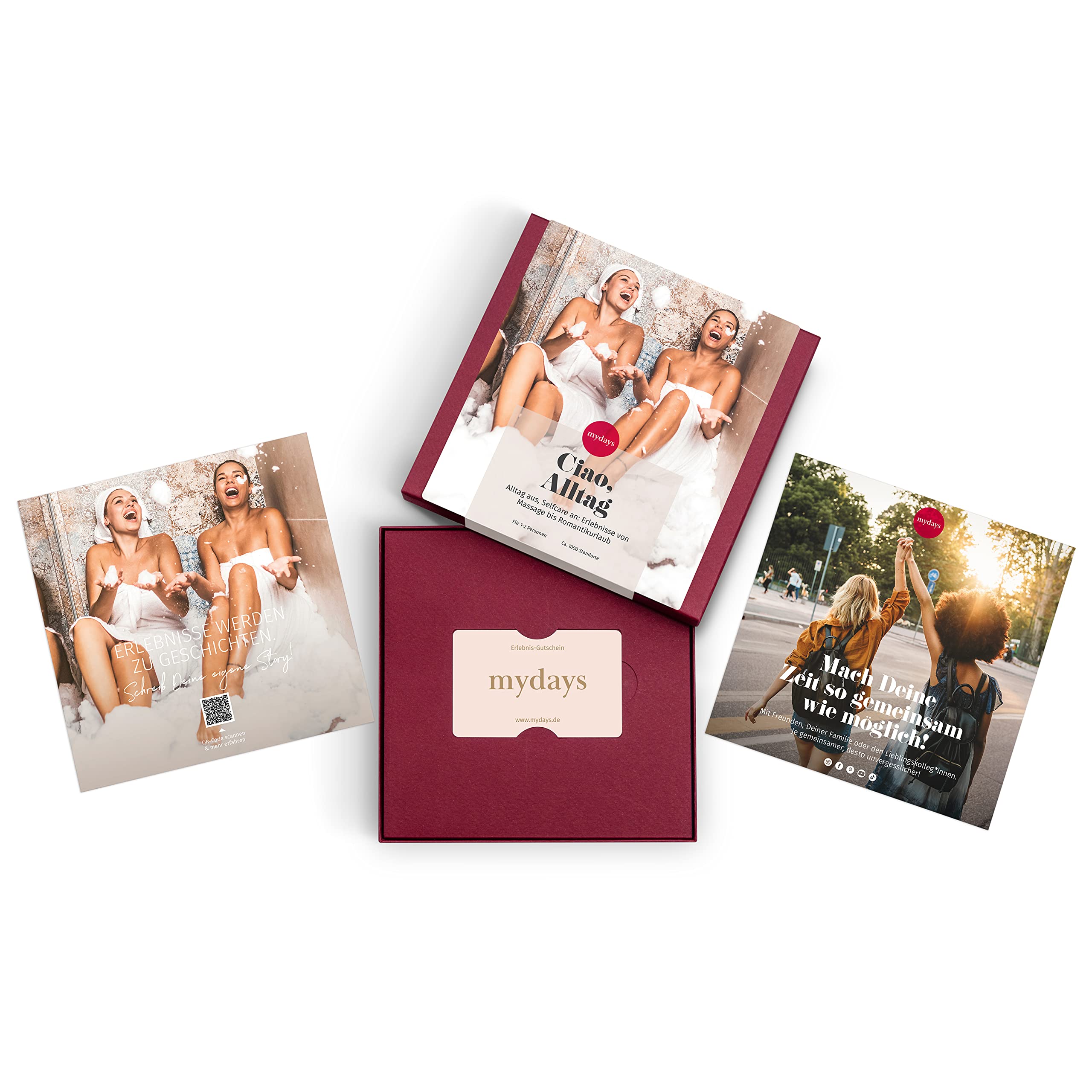 mydays Geschenkbox Ciao, Alltag, Reise-Gutschein für 1-2 Personen, an ca. 1400 Orten