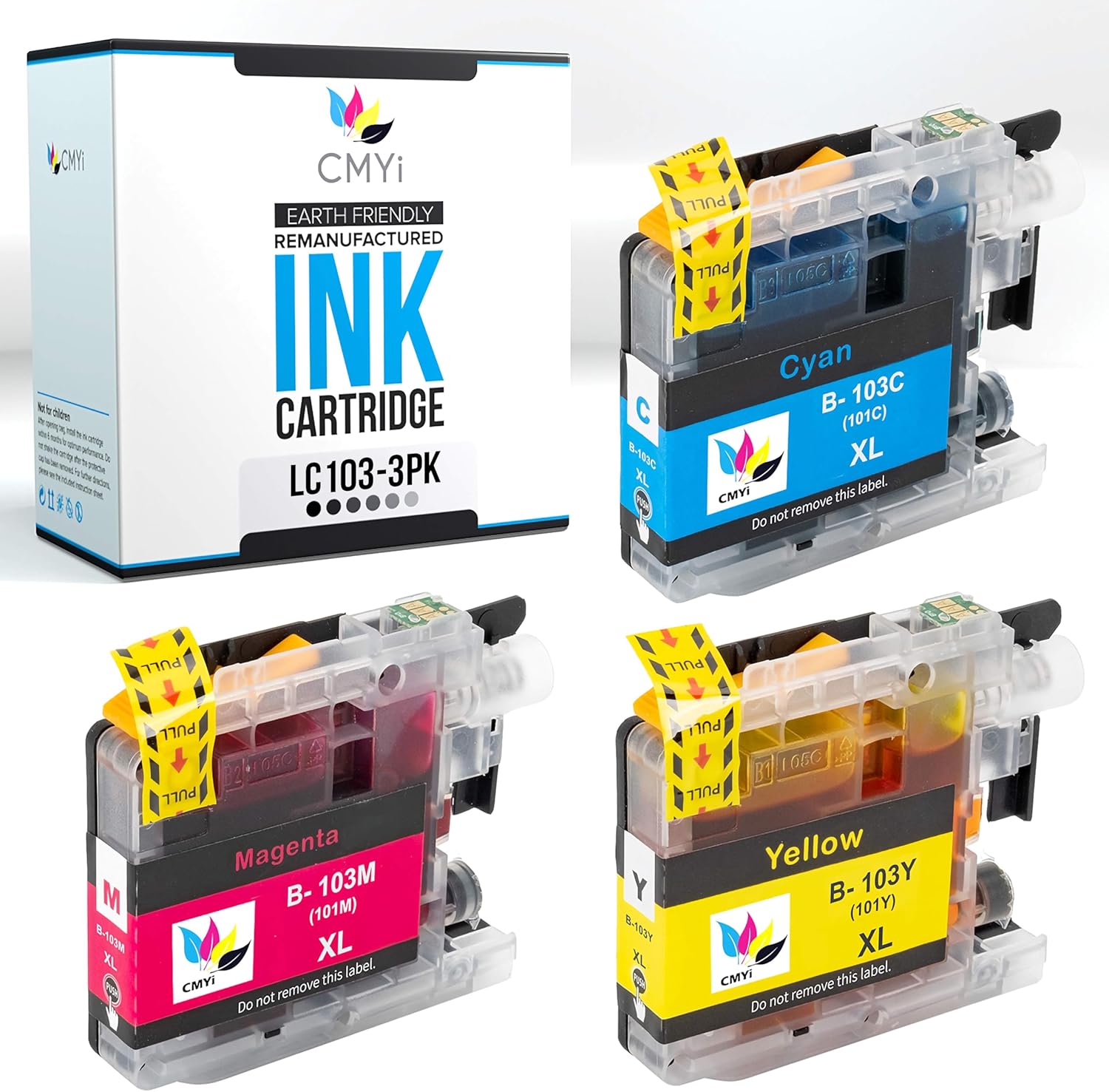 LC103 Replacement Combo Pack Ink Cartridges for Brother DCP-J132W, J152W, J172W, J4110DW, J552DW, J752DW, MFC-J450DW, J4510DW, J4610DW, J4710DW Printers (2 Black, 2 Cyan, 2 Magenta, 2 Yellow)