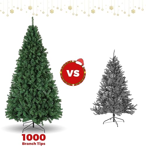 Miniatura 5 de Homdox Árbol de Navidad gigante artificial de abeto de alta calidad de 6 pies para el hogar oficina decoración de fiesta con 700 puntas de rama