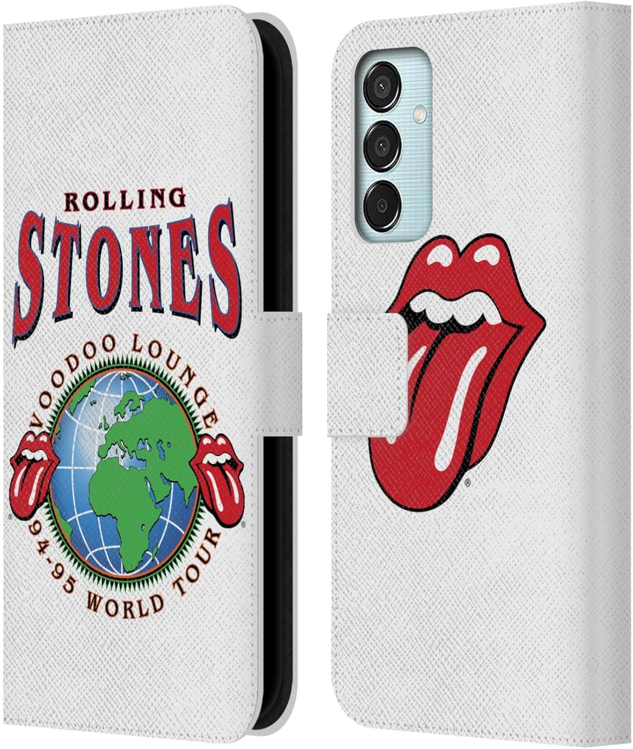 Head Case Designs Officially Licensed The Rolling Stones Voodoo Lounge 1994 Tours Leather Wallet Case Compatible with Samsung Galaxy M15/F15 5G