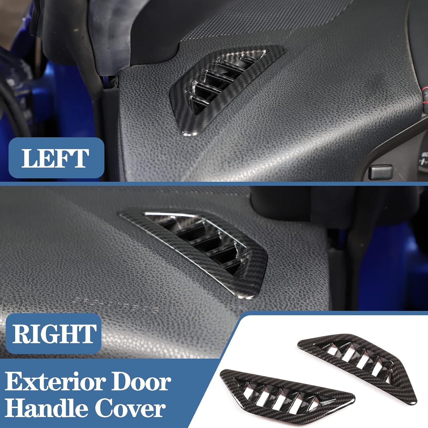 Compatible with Toyot@ 86/Subaru BRZ/Scion FR-S 2012-2020 car Interior Center Console ABS Carbon Fiber Pattern Decoration Accessories (Dashboard air Outlet (Carbon Fiber Pattern))