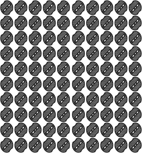 Miniatura 6 de Asixxsix Junta de estacas de jardín, diseño de 2 agujeros, junta de plástico para grapas de paisaje, sujeción resistente, almohadilla negra