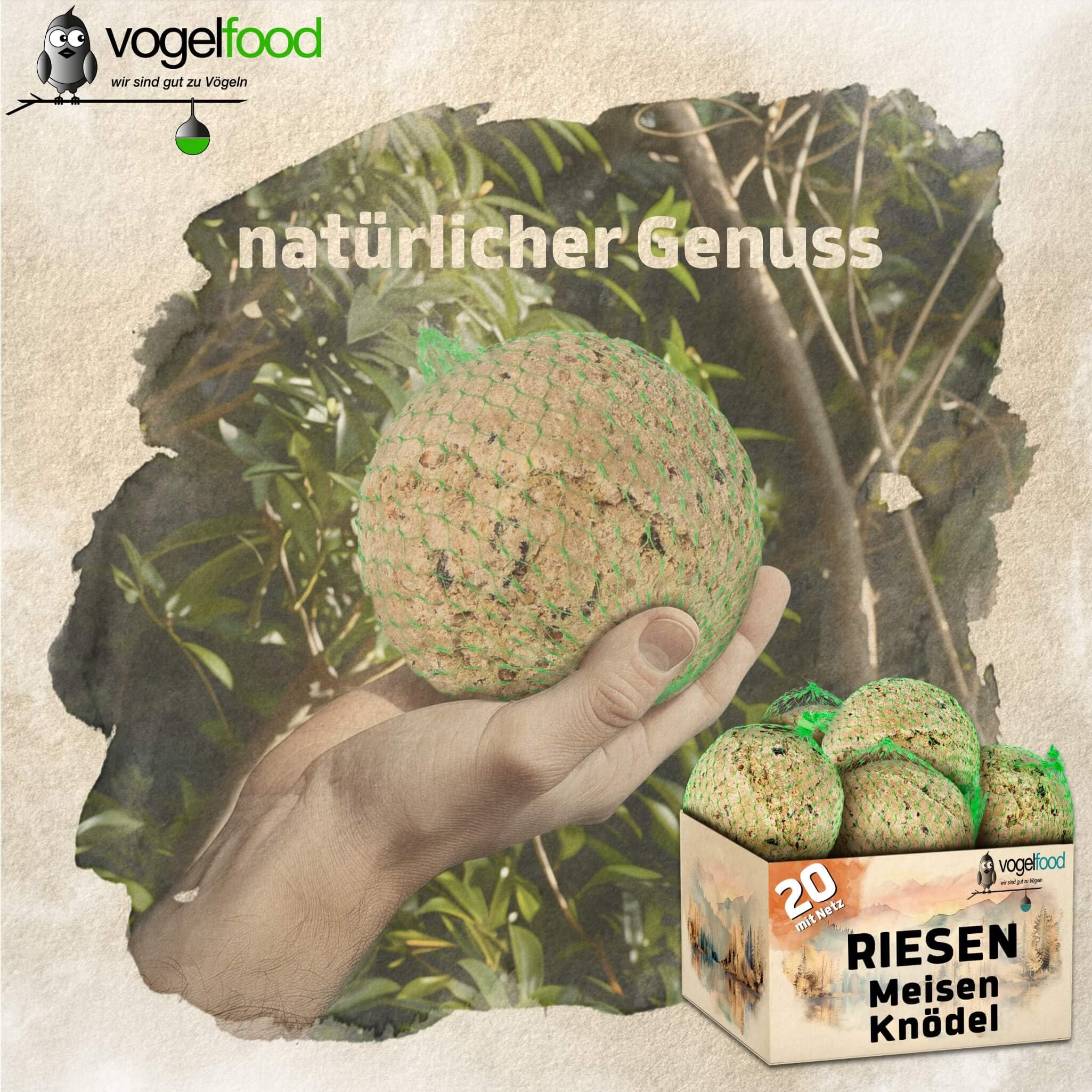 Vogelfood 20 Stck Riesen-Meisenknödel Vogelfutter Fettfutter Winterfutter Vogel Futter Meisenknödel