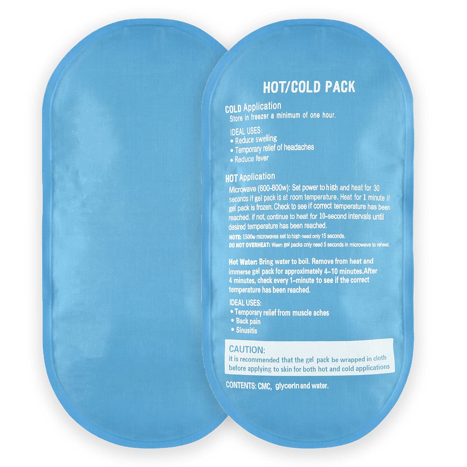 Buy Gel Ice Pack for Injury, 2Pack Reusable Cold & Hot Pack, Flexible