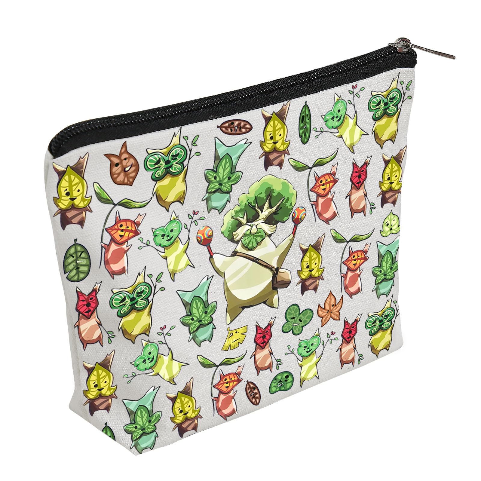 WZJHCL Korok Plant Makeup Pouch Flora Cosmetic Bag Plant Lover Gift - Storage Pouch Bag Video Gamer Gift (Korok)
