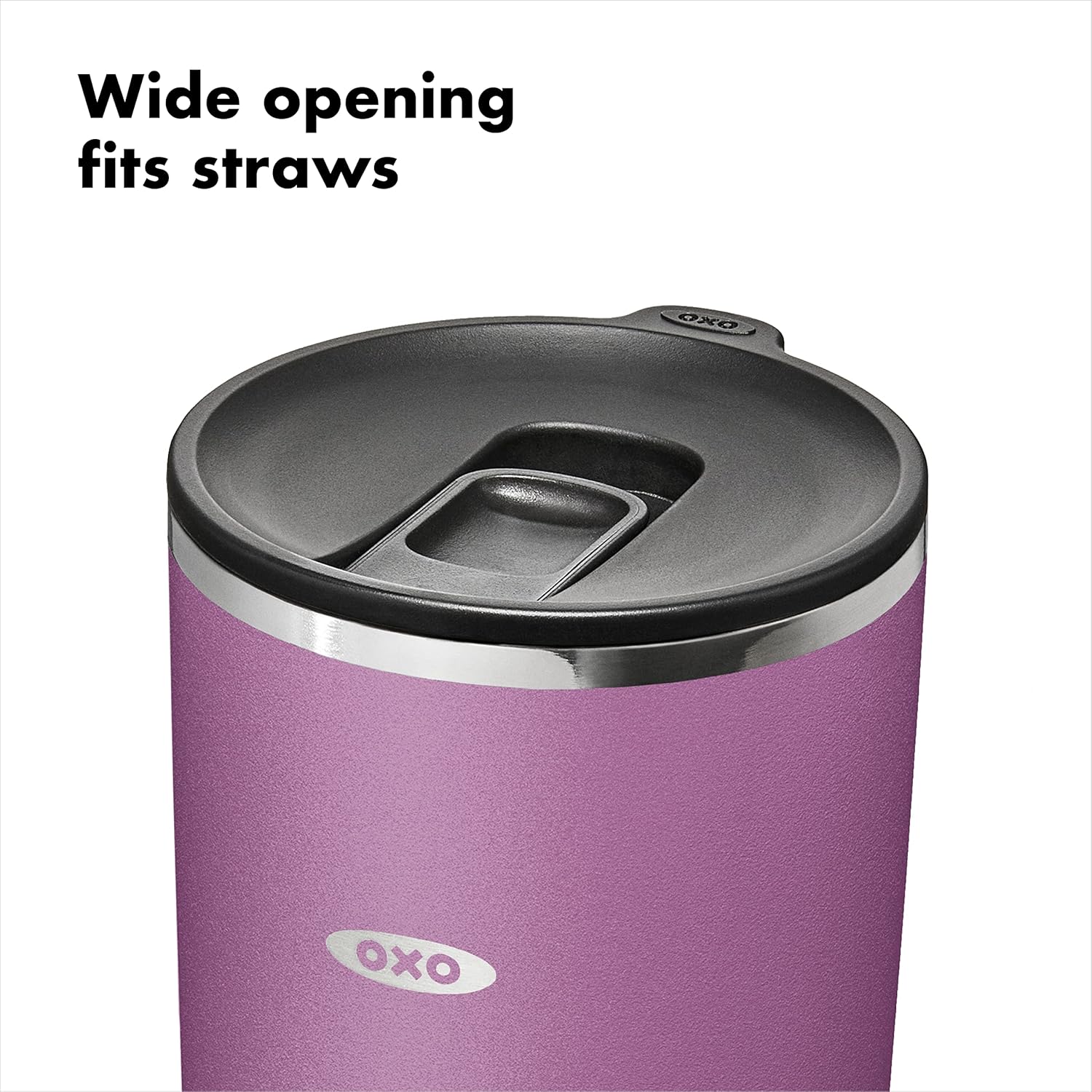 OXO Strive 24oz Insulated Tumbler with Sliding Lid - Amethyst - Image 3