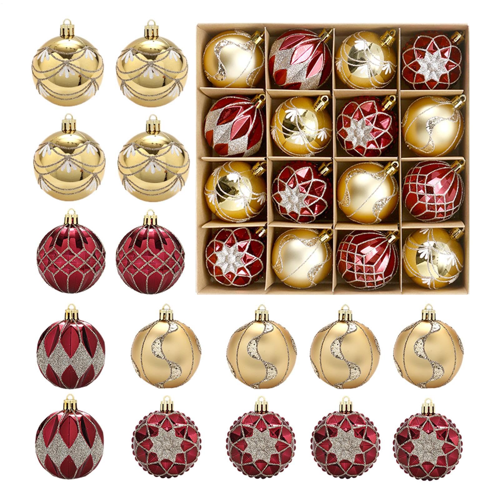 Boule de décoration de Noël avec attache facile pour suspension rapide