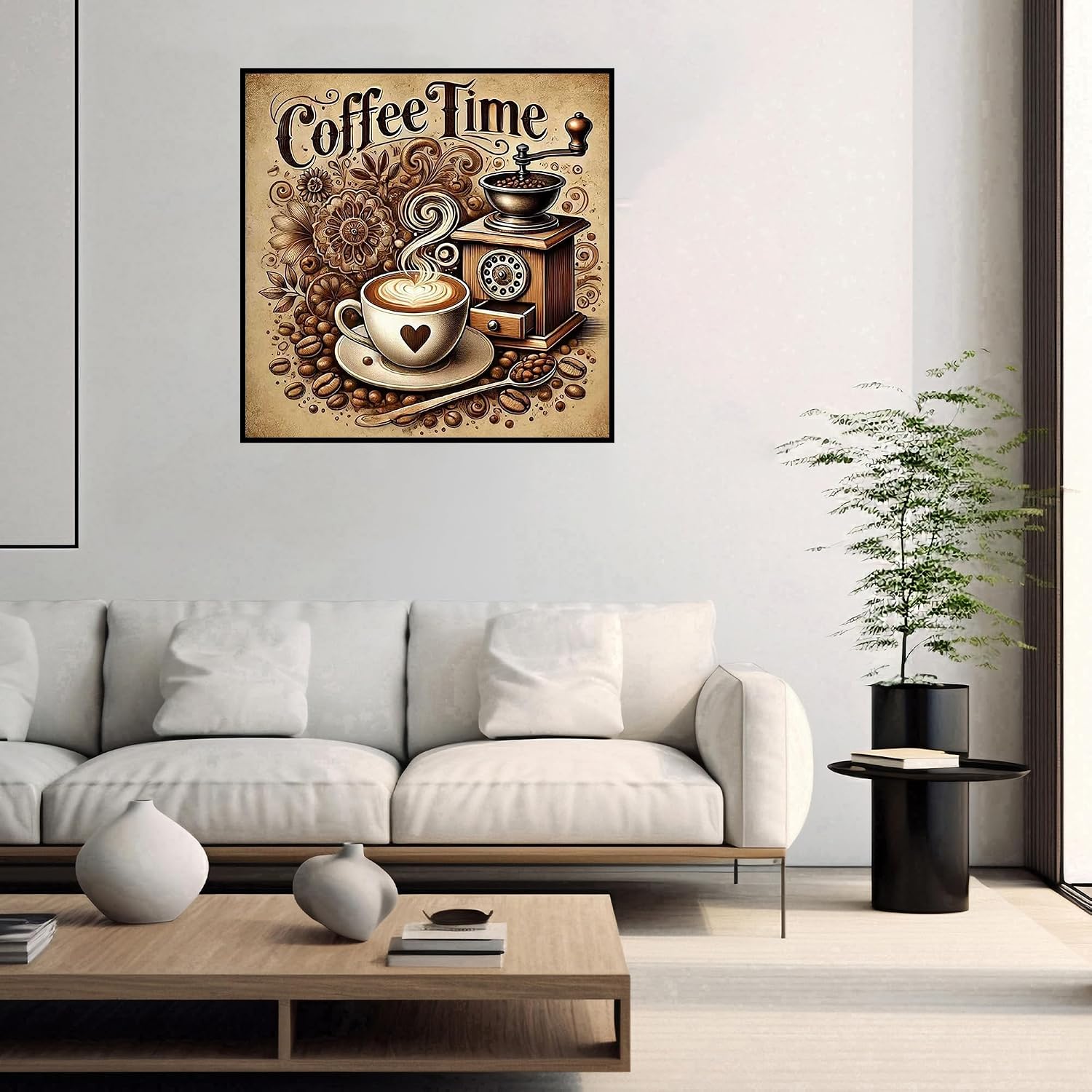 Diamond Art Kits for Adults,Coffee Diamond Painting Kits for Beginners image 3