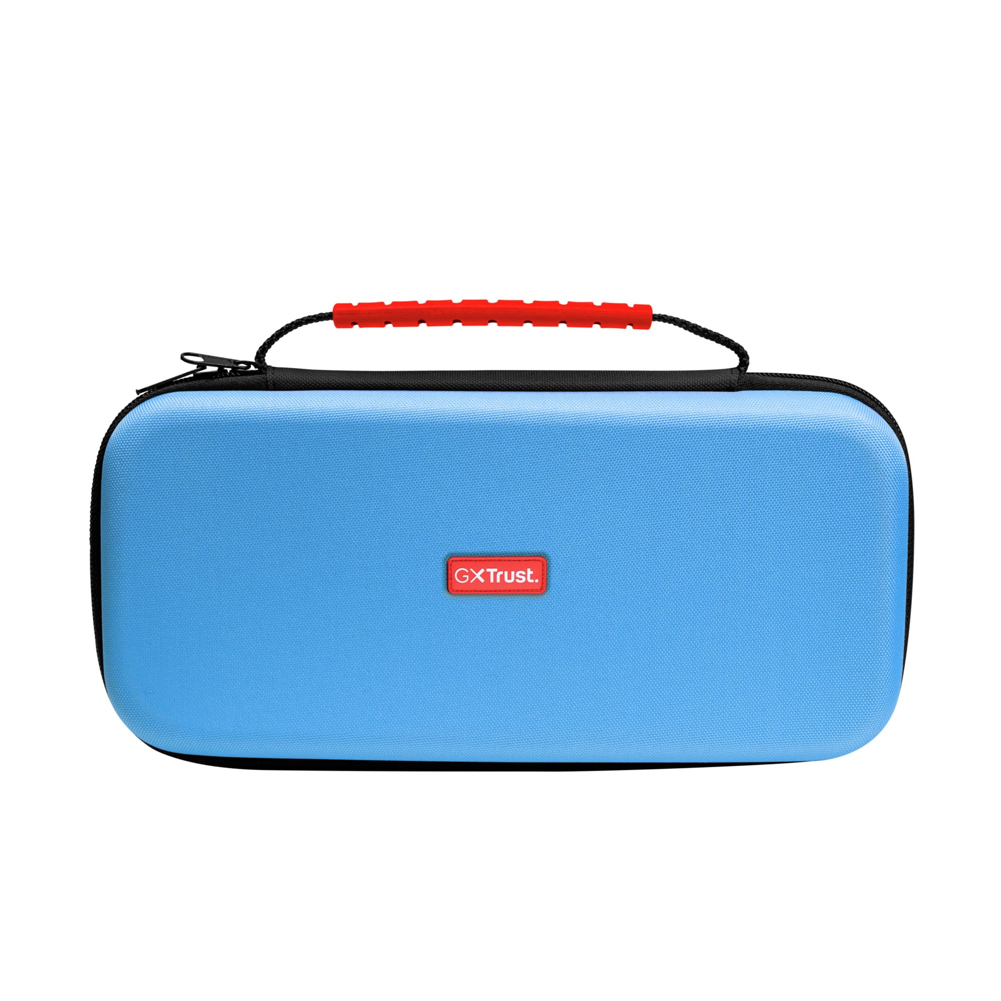 GXTrust 1251B Funda para Nintendo Switch 2, Funda Protectora Dura, Carcasa Estuche Rigido de Transporte para Consola y Accesorios, Bolsillo para 4 Joy-Cons y 12 Cartuchos de Juego, Azul