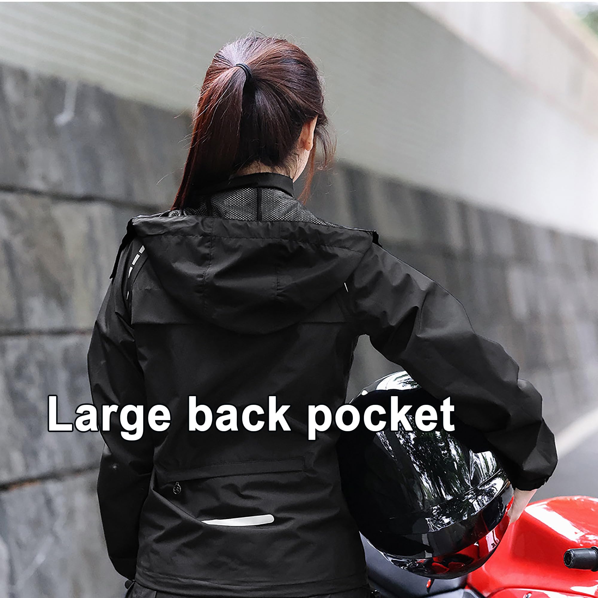 Giacca da Ciclismo Donna, Leggera Traspirante Giacche Donna Antivento, Giacca Impermeabile con cappuccio, Sportivo giacca a vento per Ciclismo Running Moto passeggiate