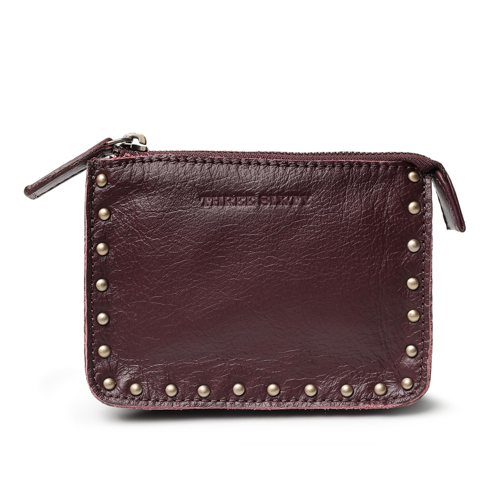 three sixty the leather life INES Utility Pouch Wallet - Burgundy-picture-6