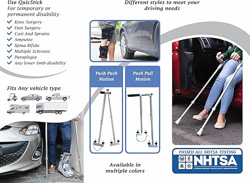 Miniatura 7 de QuicStick - Controles manuales de coche para conductores discapacitados, controles manuales para conductores discapacitados, equipo de ayuda para