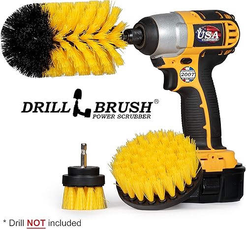 Miniatura 10 de Drill Brush Power Scrubber by Useful Products - Cepillos de taladro de limpieza al aire libre - Kit de cepillos de taladro de garaje - Depurador de