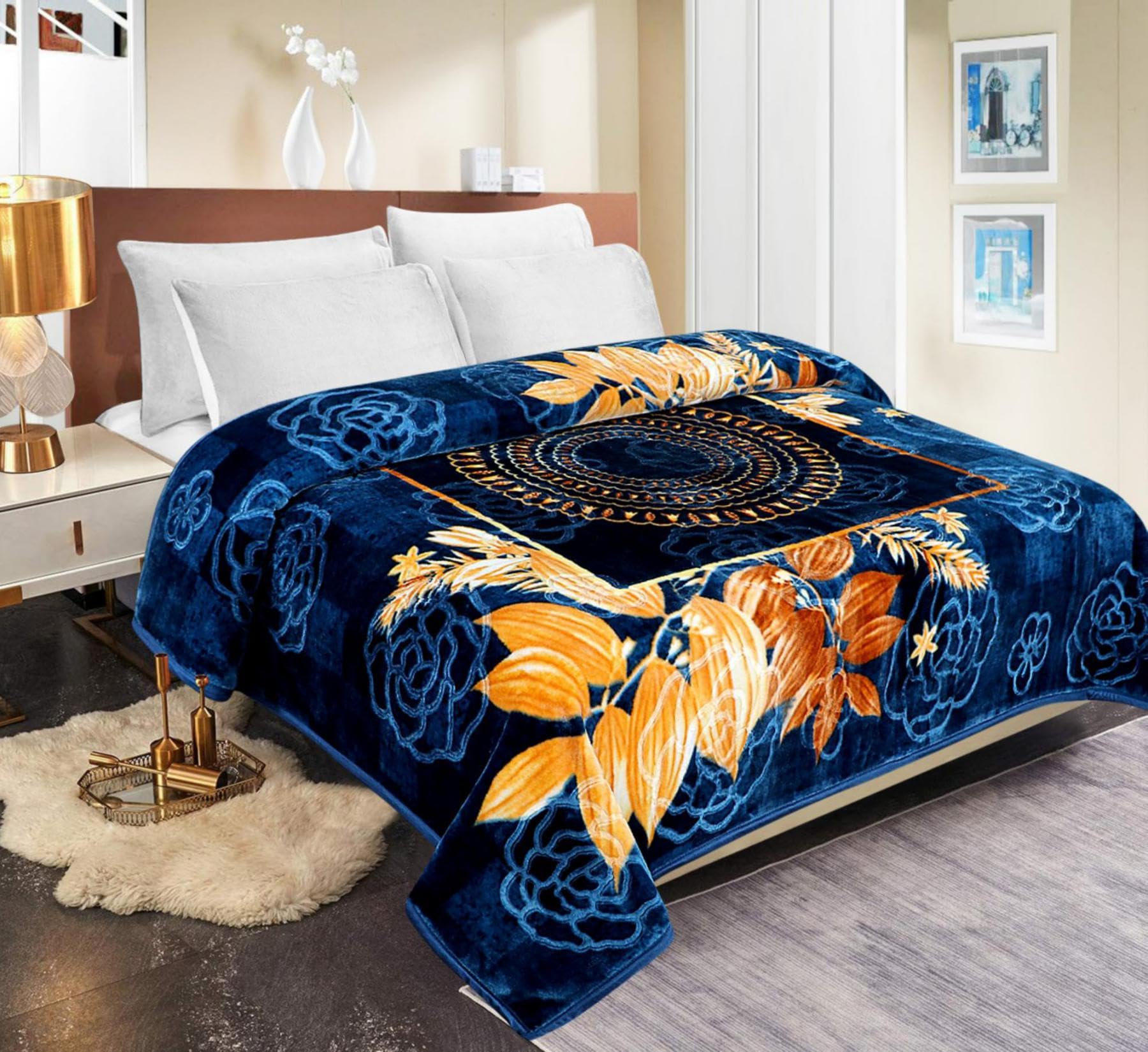 Buy Ultra Soft Luxurious Embossed Very Warm Mink Double Bed