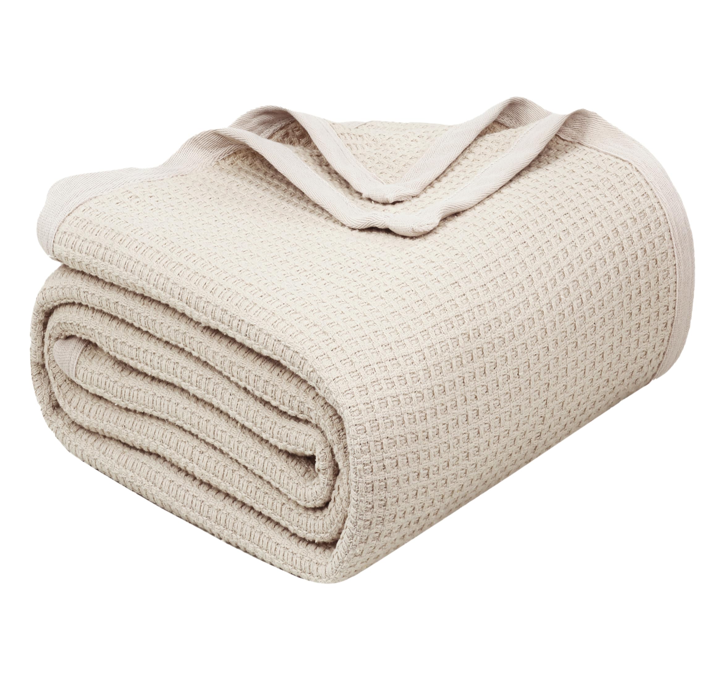 TreeWool Premium Cotton Waffle Blanket