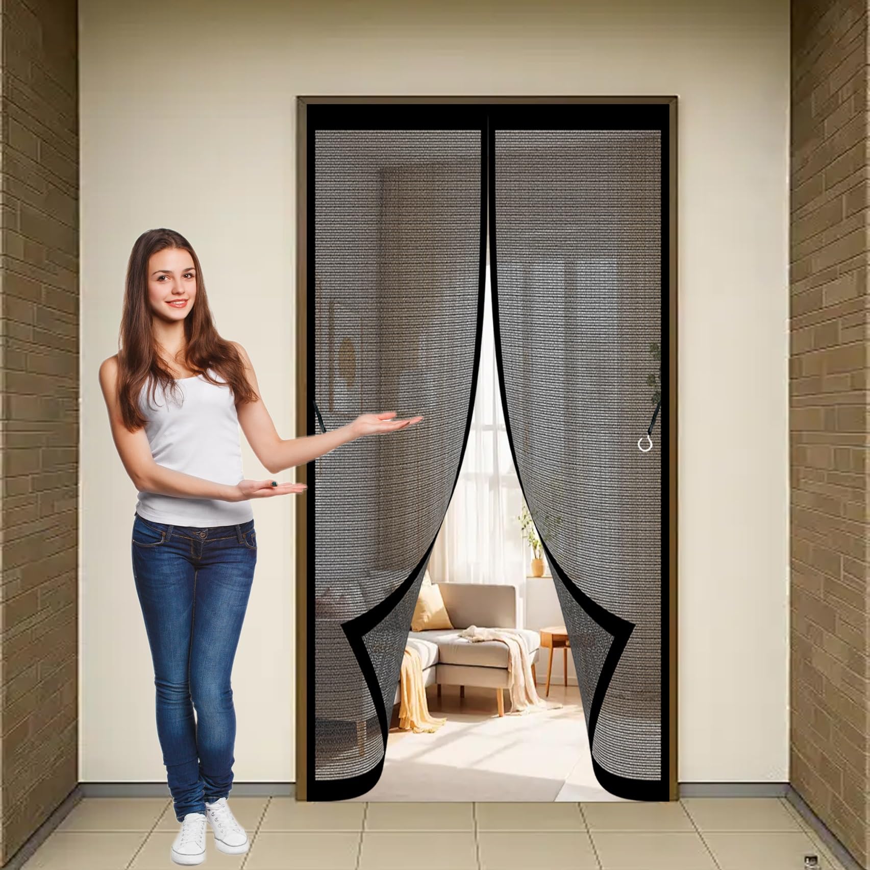 Anti-moustiques porte 134x150cm pour stopper les insectes facilement