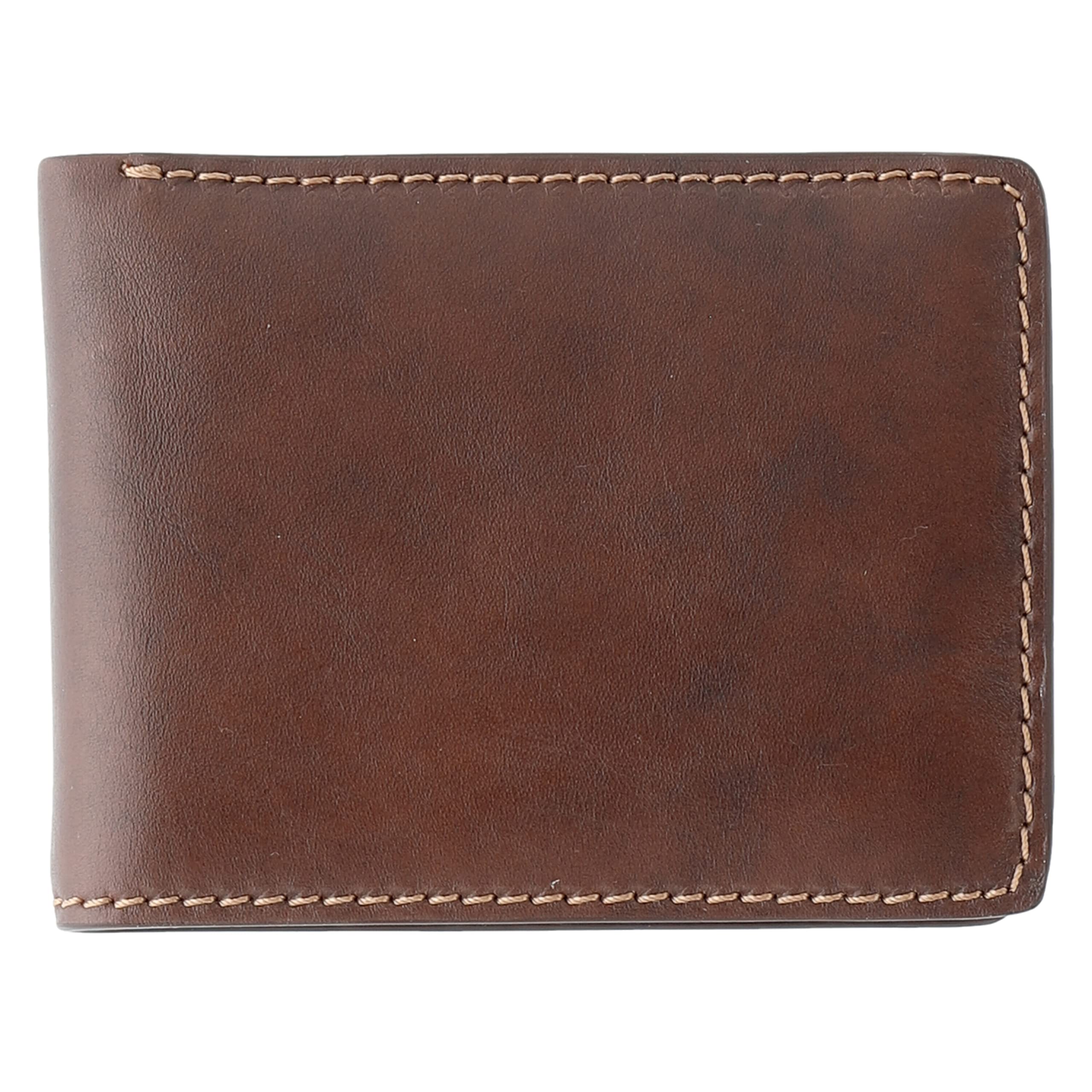 Picard Toscana Men's Leather Wallet with Open Purse Everyday, Chestnut, 13 x 10 x 3 cm, Casual