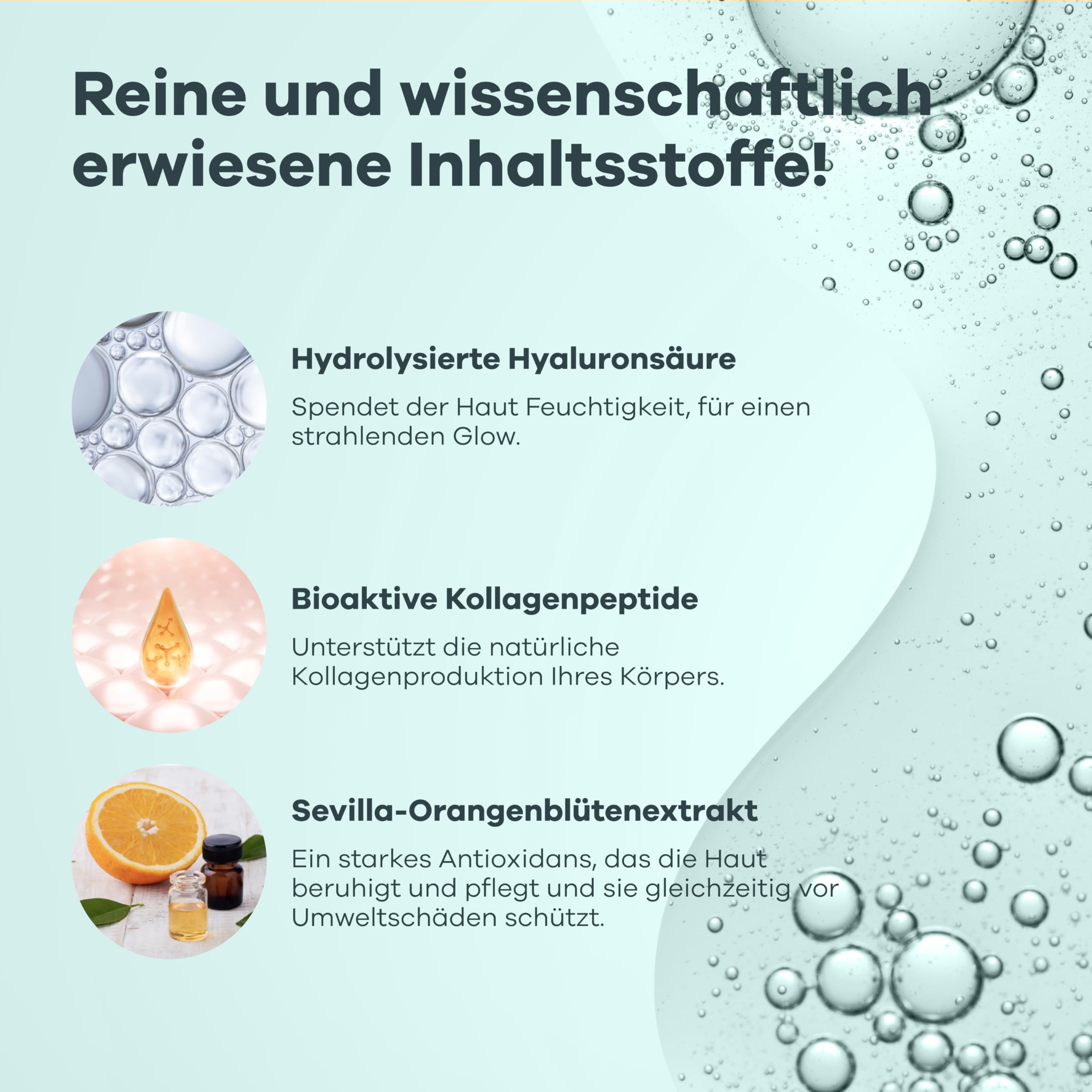 Seranova - Mikro-Infusion zur Hautpflege - mit Kollagen-Peptiden & Hyaluronsäure, Gesichtsserum und Stempel 0,05 mm (2 Monatsvorrat)