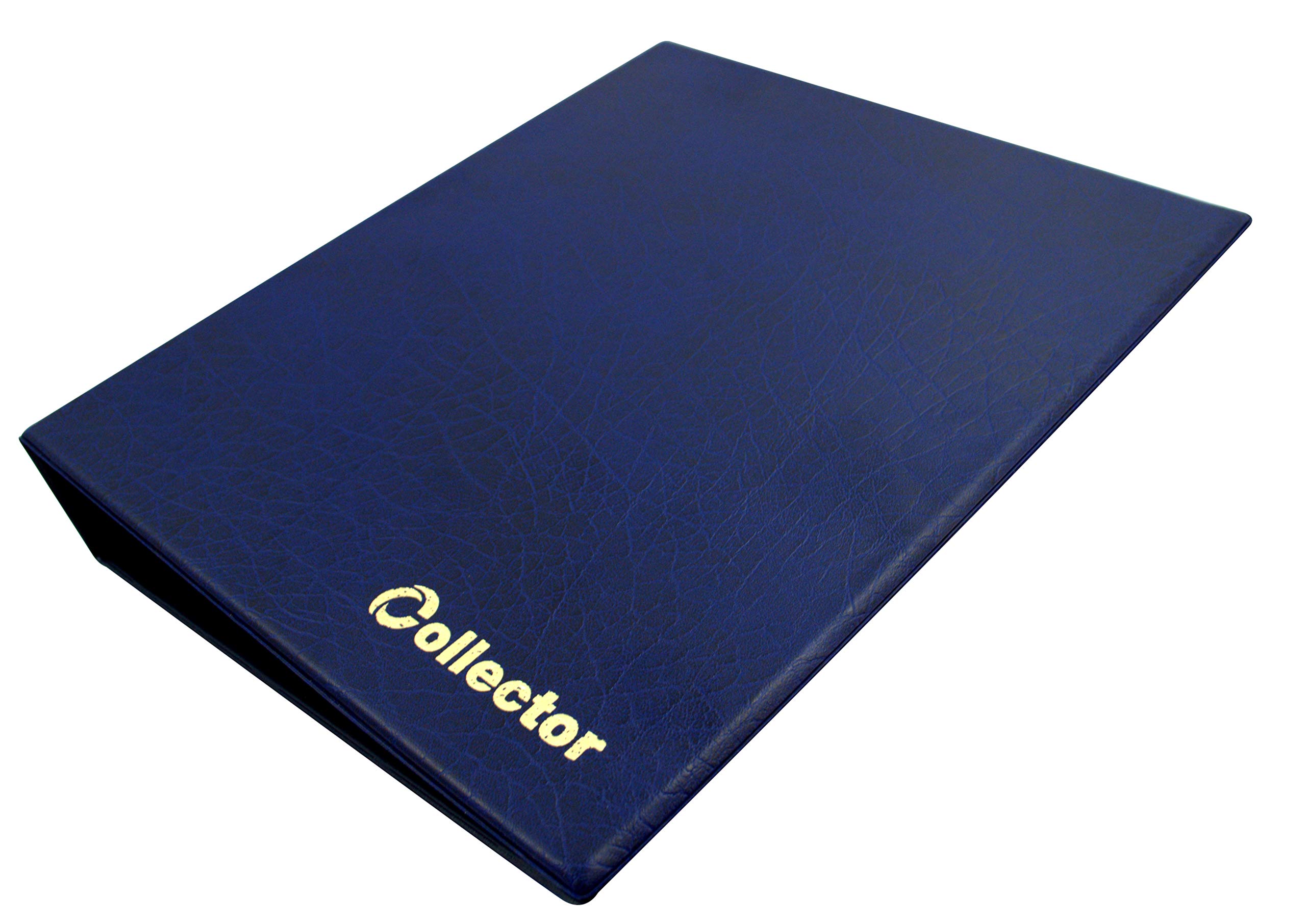 Collector - Banconote, Album Cartella, Libro per Banconote, con 10 Pagine E 10 DIVISORI – Alta capacità - Blu