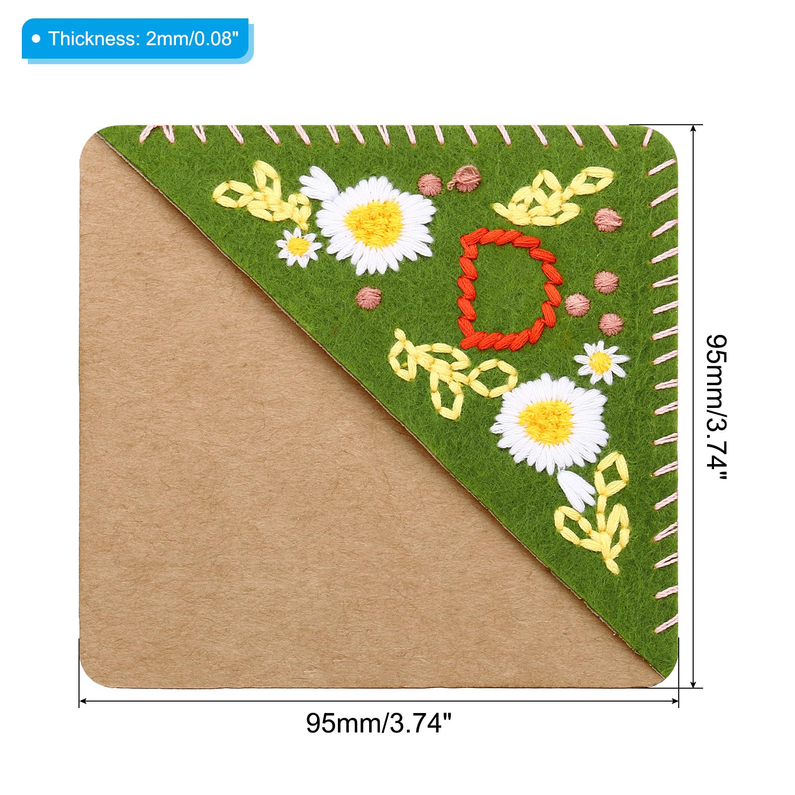 PATIKIL Personalized Embroidered Corner Bookmark - Image 2