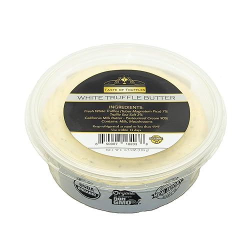 Miniatura 2 de Kit de cena de chefs de trufa negra trufas negras de color borgoña fresco 2 onzas mantequilla de trufa blanca 65 onzas salsa de trufa negra 32 onzas