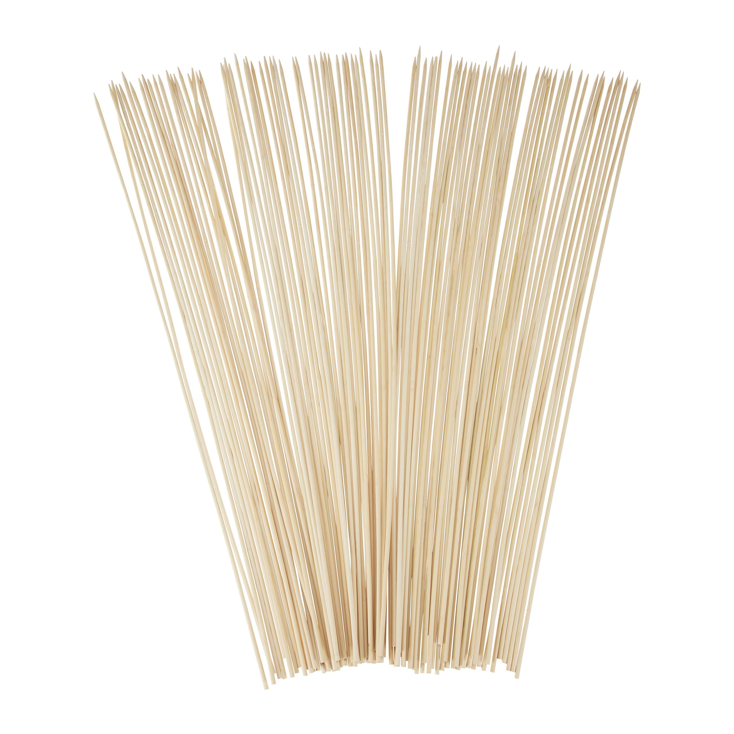 Relaxdays Spiedini in Legno, Set 500 Spiedi da 40 cm per Salsicce, Griglia e Barbecue, Attrezzo BBQ, bambù, Naturale