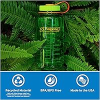 Vista 4 de Nalgene Sustain - Botella de agua de Tritan sin bisfenol A hecha con un 50 % de material derivado de restos de plástico, 32 fl oz, boca ancha