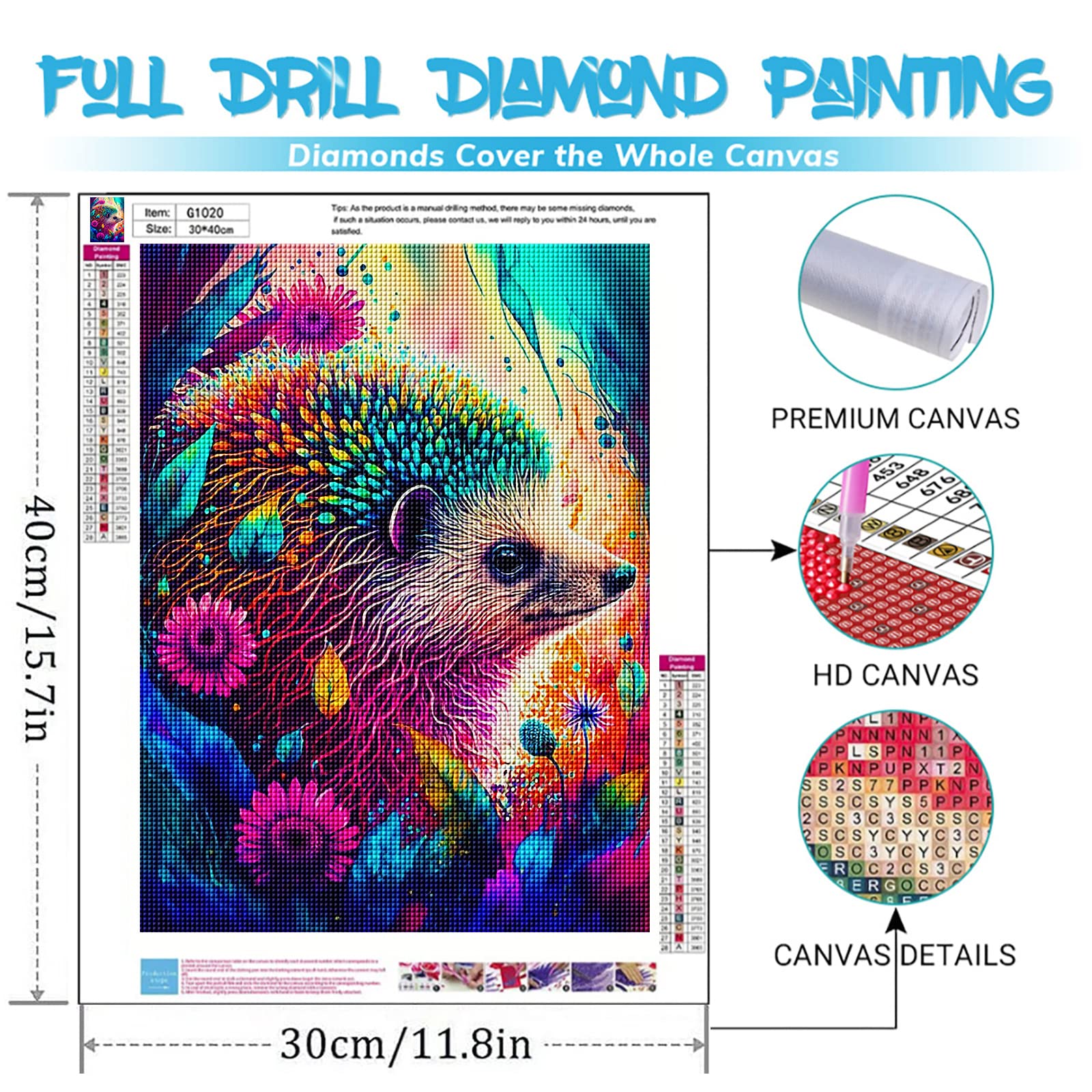 EXQULEG 5D Diamond Painting Set, 30x40 Cm – DIY Diamantbild, Rund-Strass, Mit Werkzeug, Entspannendes Hobby, Wanddekoration (ohne Rahmen)